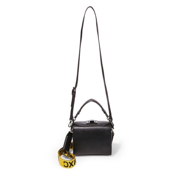 STEVE MADDEN | black multi strap boxy purse NWOT - Picture 4 of 6